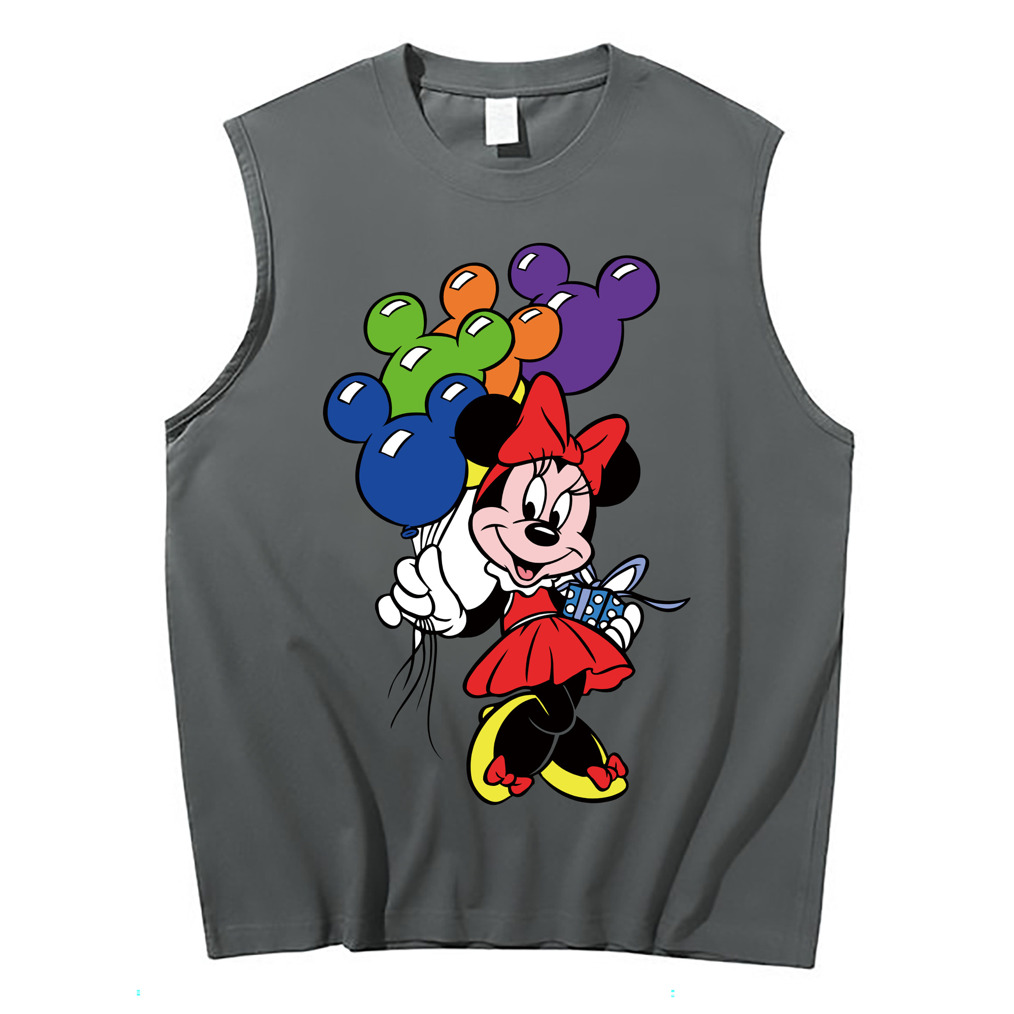 ミッキーマウス Mickey Mouse コットン100％タンクトップ（フロントプリント）